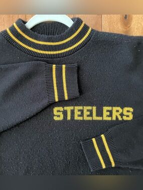 Vintage NFL Cliff Engle Pro Line Pittsburgh Steelers Wool Sweater Men’s L 1980s